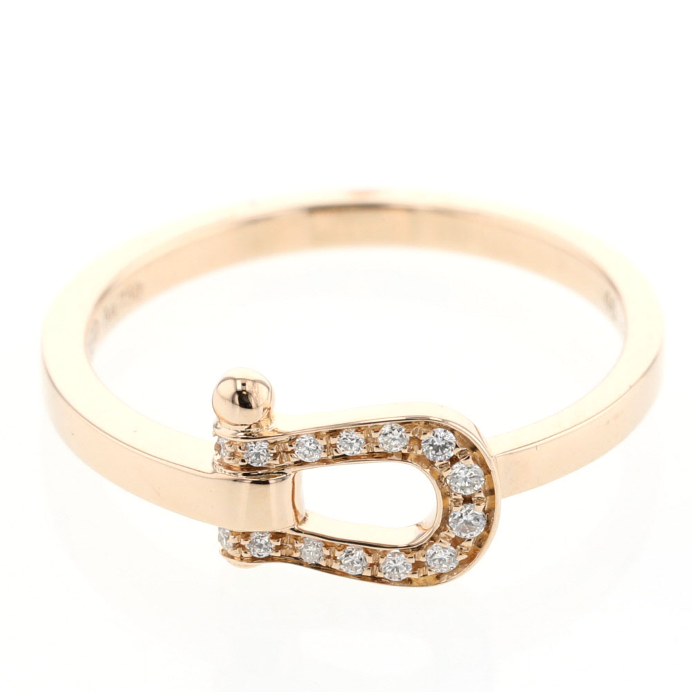 fred fred force 10小号戒指/戒指4b0441 k18粉红金/钻石钻石第6号