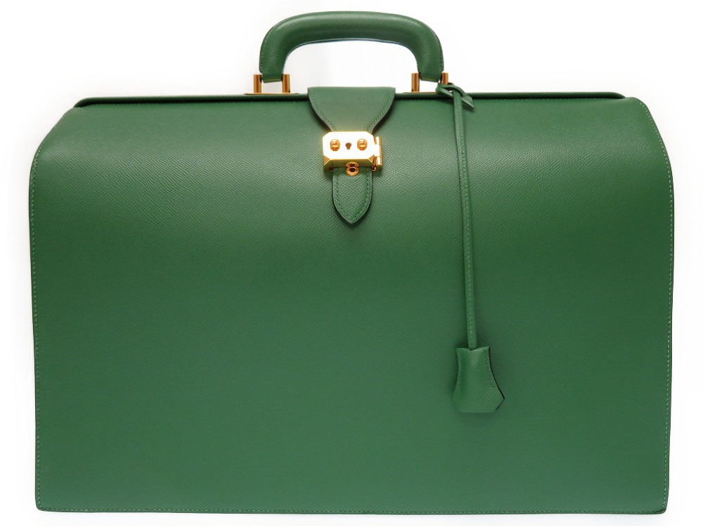 hermes hermes医生包公文包kush bell / kush bell vert□b加盖0106