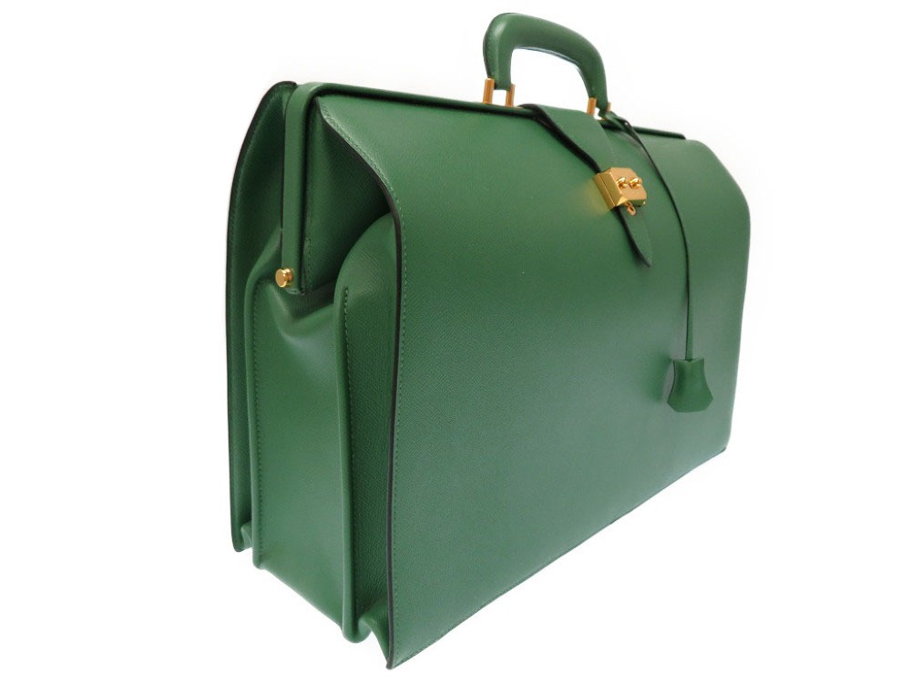 hermes hermes医生包公文包kush bell / kush bell vert□b加盖0106