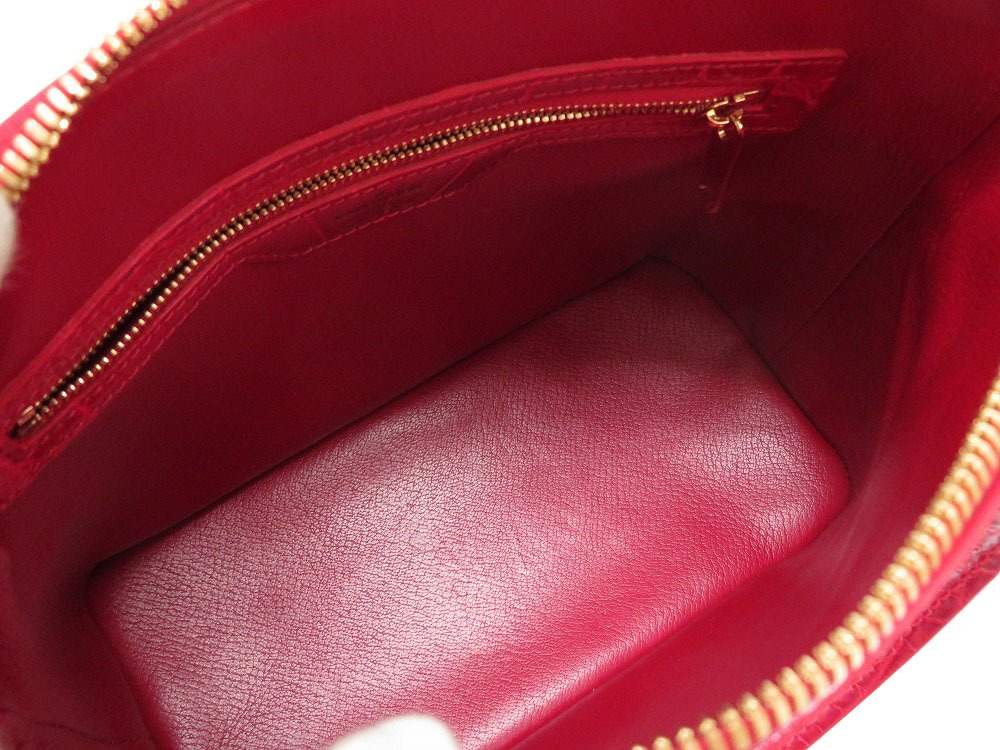 lvlouis vuitton lockit手提包鳄鱼皮/鳄鱼红0026女装