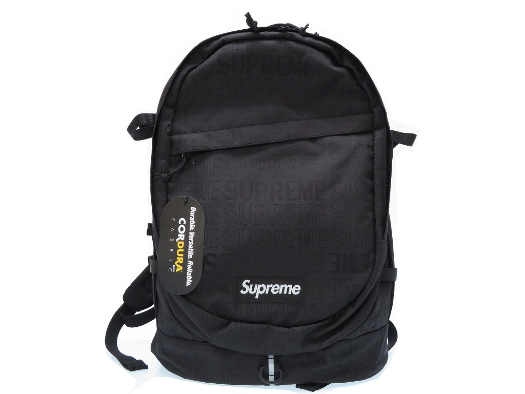 supreme supreme 19ss背包背包背包尼龙/尼龙黑0201男士