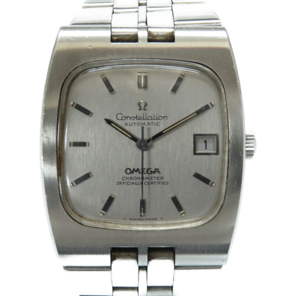 欧米茄omega chronometer constellation手表不锈钢/不锈钢银0141男士