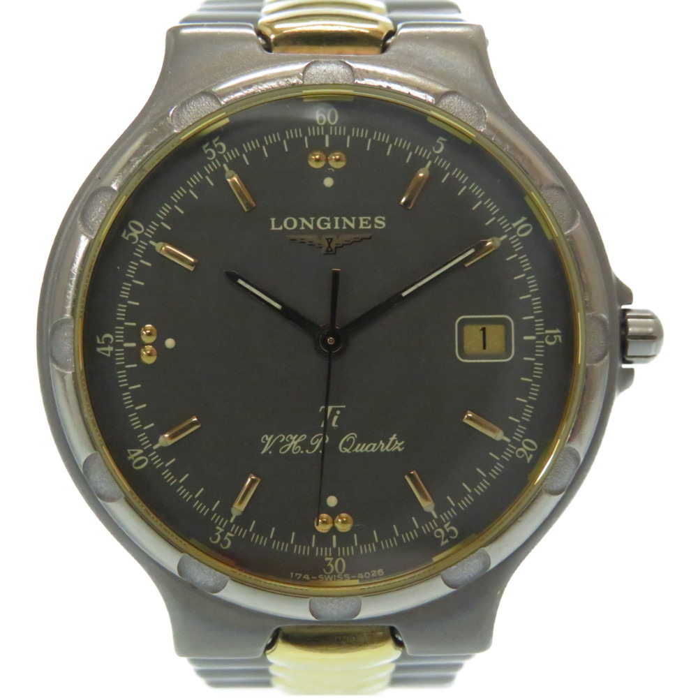 浪琴longines石英conquest l1.613.9手表钛/钛灰色0178人