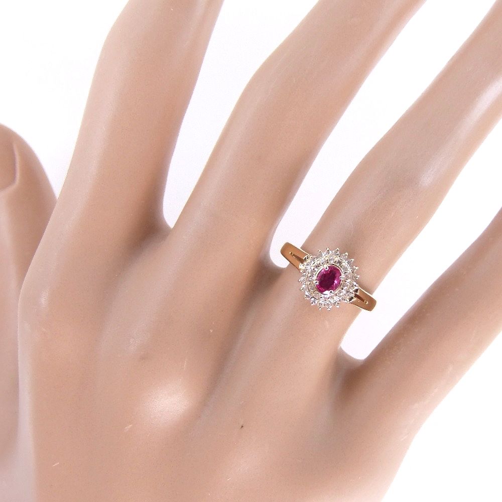 select jewelry戒指·戒指2.5g k18红宝石0.20ct钻石0.17ct no.