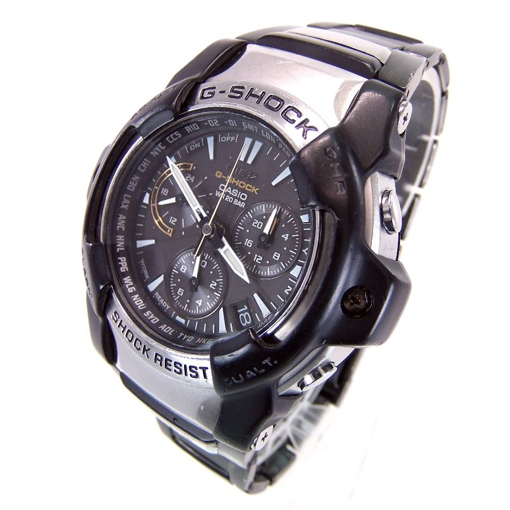 Casio カシオ Gs 1000d G Shock タフソーラー 電波時計 腕時計 145 8g ステンレススチール メンズ ００５ ー ブラモ 欲しいブランド品がすぐ見つかる ネット通販サイト