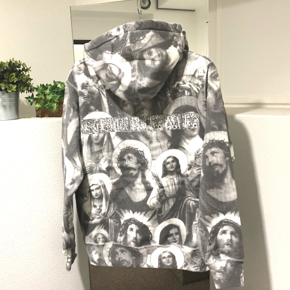 jesus and mary hooded sweatshirt supreme