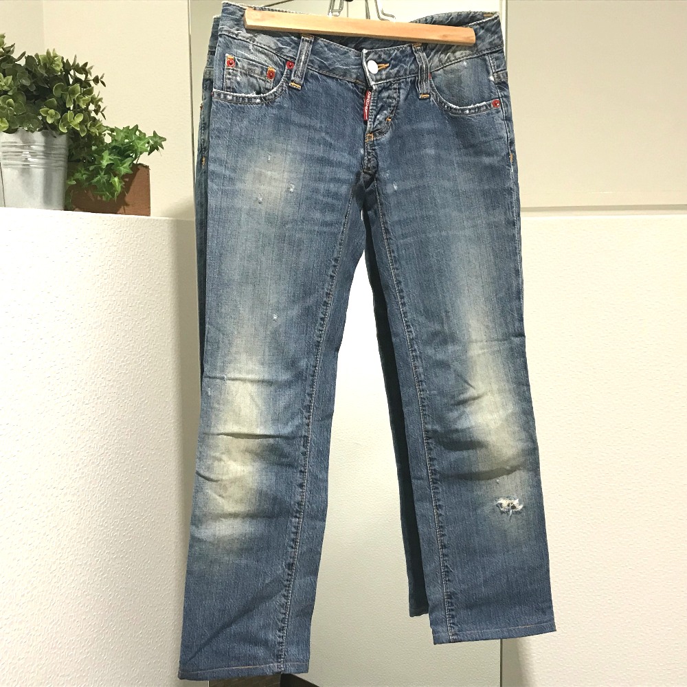 Dsquared2 ディースクエアード デニム ジーンズ デニムパンツ デニム ブルー レディース ー ブラモ 欲しいブランド品がすぐ見つかる ネット通販サイト