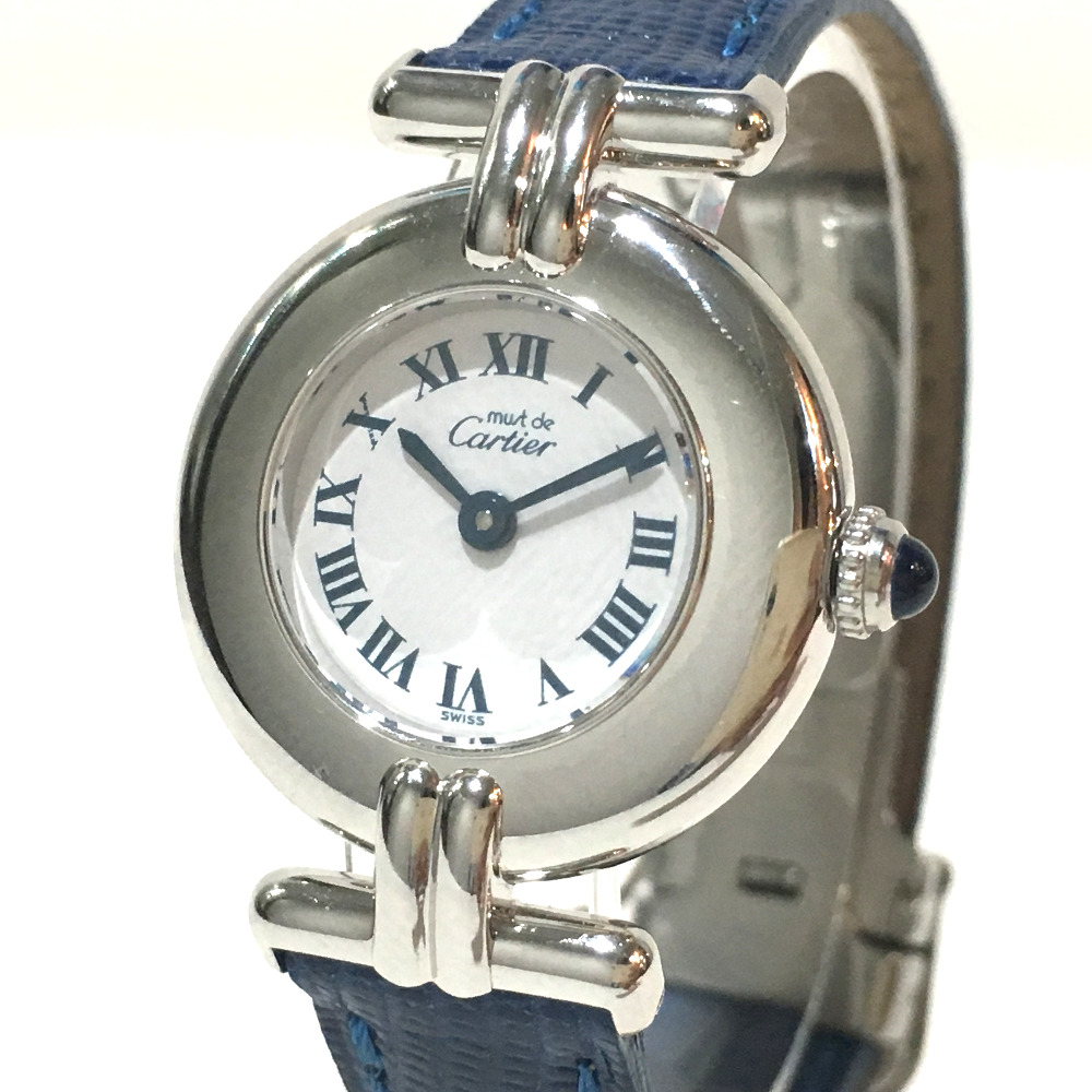 Cartier カルティエ W レディース腕時計 マスト コリゼ 腕時計 Sv925 革ベルト シルバー レディース ー ブラモ 欲しいブランド品がすぐ見つかる ネット通販サイト