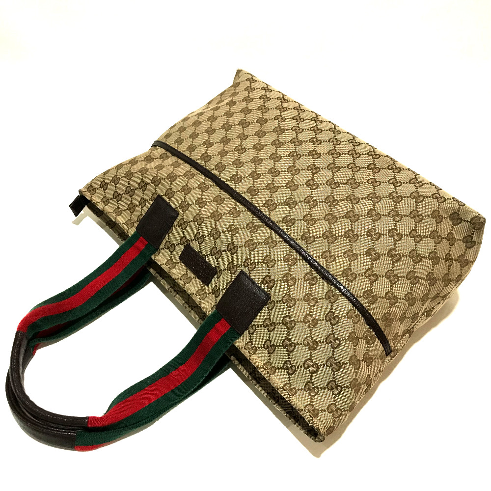 gucci gucci 155524单肩包雪利线手提包gg帆布x皮革米色女装