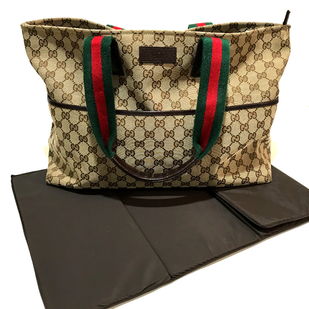 gucci gucci 155524单肩包雪利线手提包gg帆布x皮革米色女装