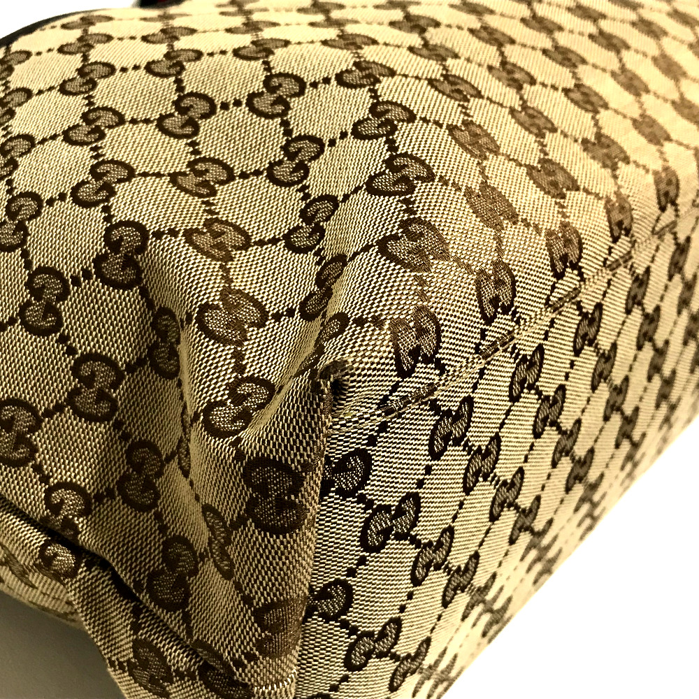 gucci gucci 155524男士女士雪利酒单肩包手提包gg帆布x皮革米色男女