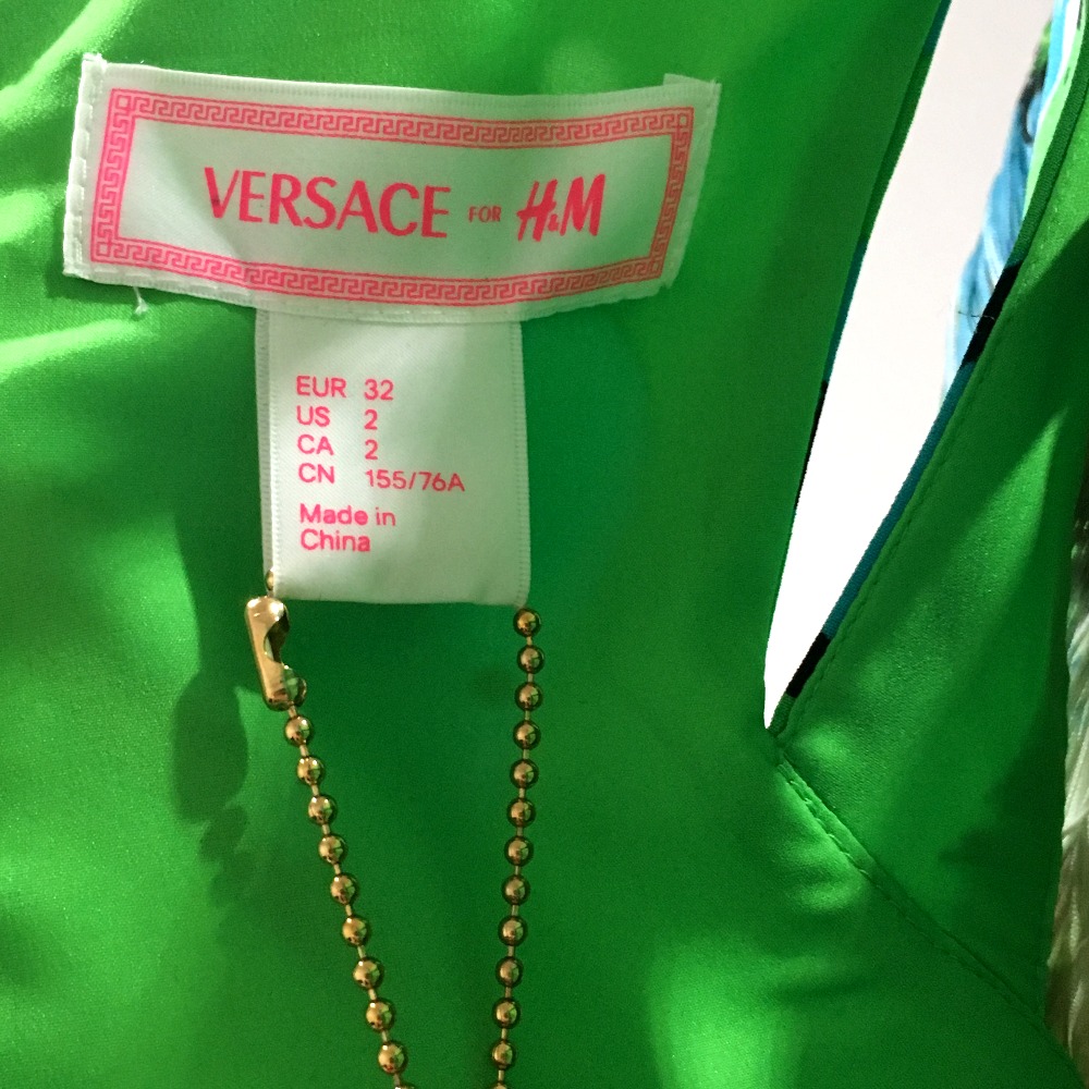 人気ショップ H M ヴェルサーチ For シルク ブラック H Mハート柄フリンジワンピース その他 Hr Com