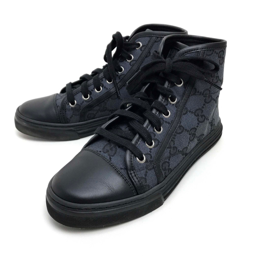 black gucci canvas shoes