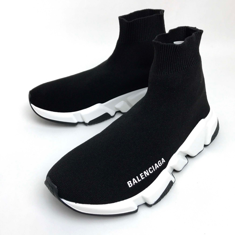 Balenciaga バレンシアガ 靴 シューズ ソックススニーカー スピード トレーナー スニーカー ナイロン エラスタン ブラック レディース ー ブラモ 欲しいブランド品がすぐ見つかる ネット通販サイト