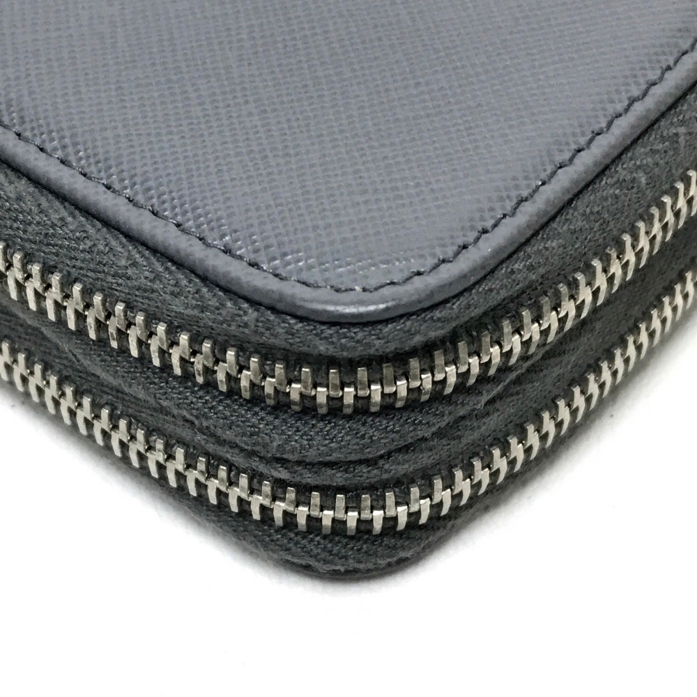 PRADA Prada 2M1303 round zipper wallet Saffiano W zipper travel case long wallet (with coin ...
