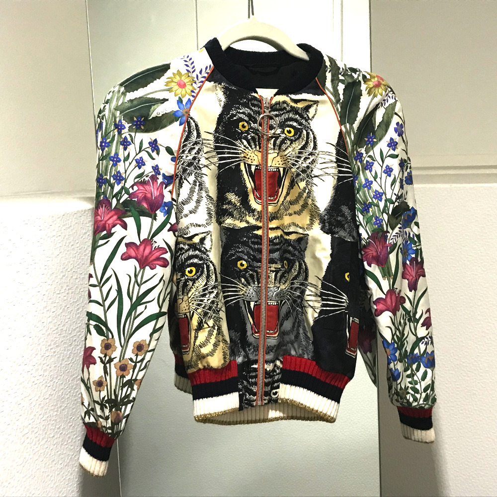 gucci tiger bomber
