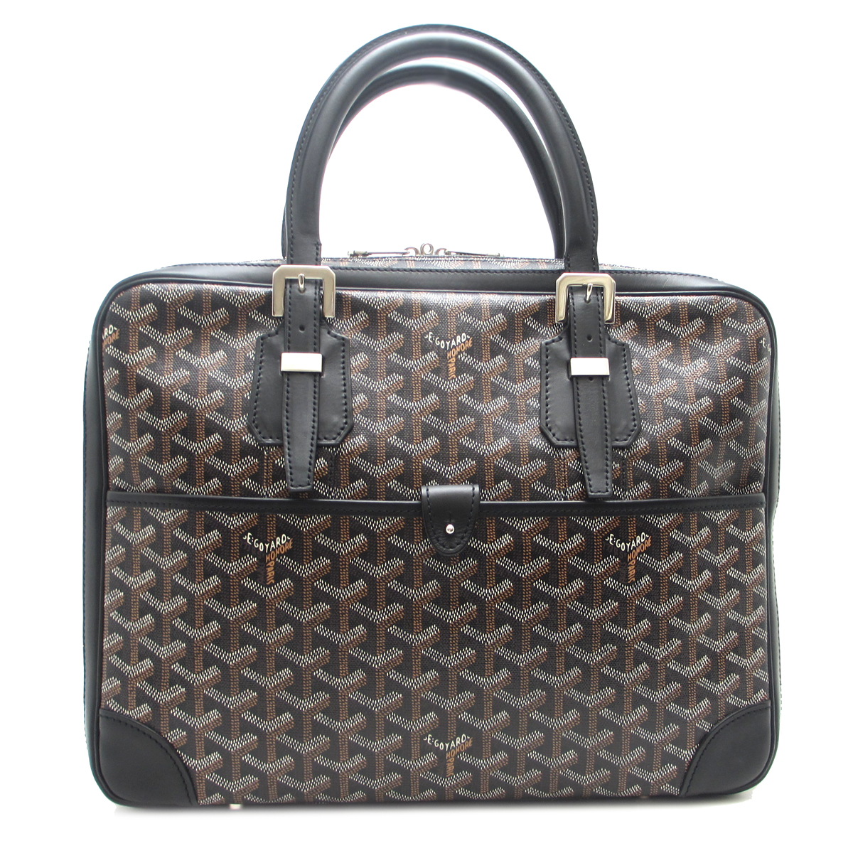 goyard goyal canvas×皮革黑色男士商务包[二手] ab等级