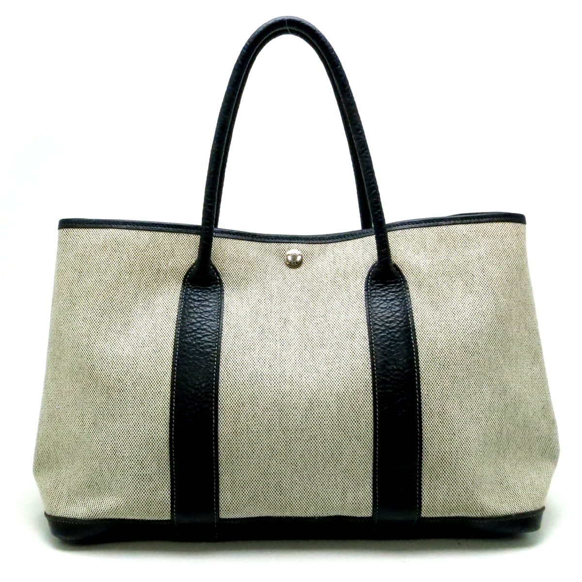 Hermes Hermes Hand Held Handbag 鞄 Garden Party Canvas Calf I Stamped Ladies Handbag Dh Pre Owned ー The Best Place To Buy Brand Bags Watches Jewelry Bramo