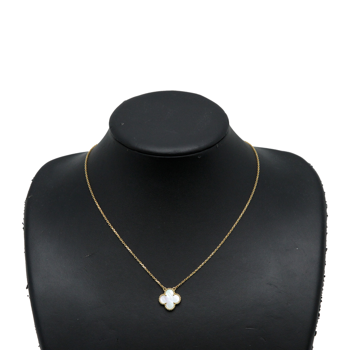 van cleef&arpels梵克雅宝alhambra贝壳吊坠750黄金x贝壳女士项链dh4