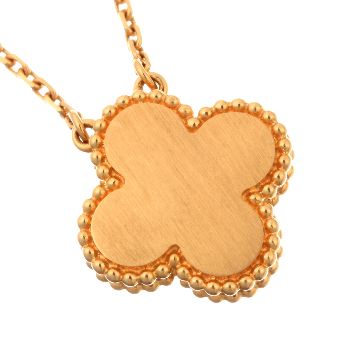 梵克雅宝van cleef&arpels梵克雅宝复古alhambra 1p钻石贝壳吊坠750