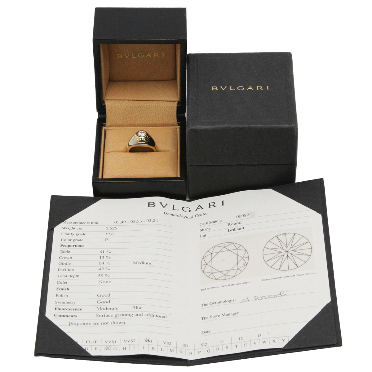 bvlgari宝格丽钻石750白金x 750黄金x钻石11.