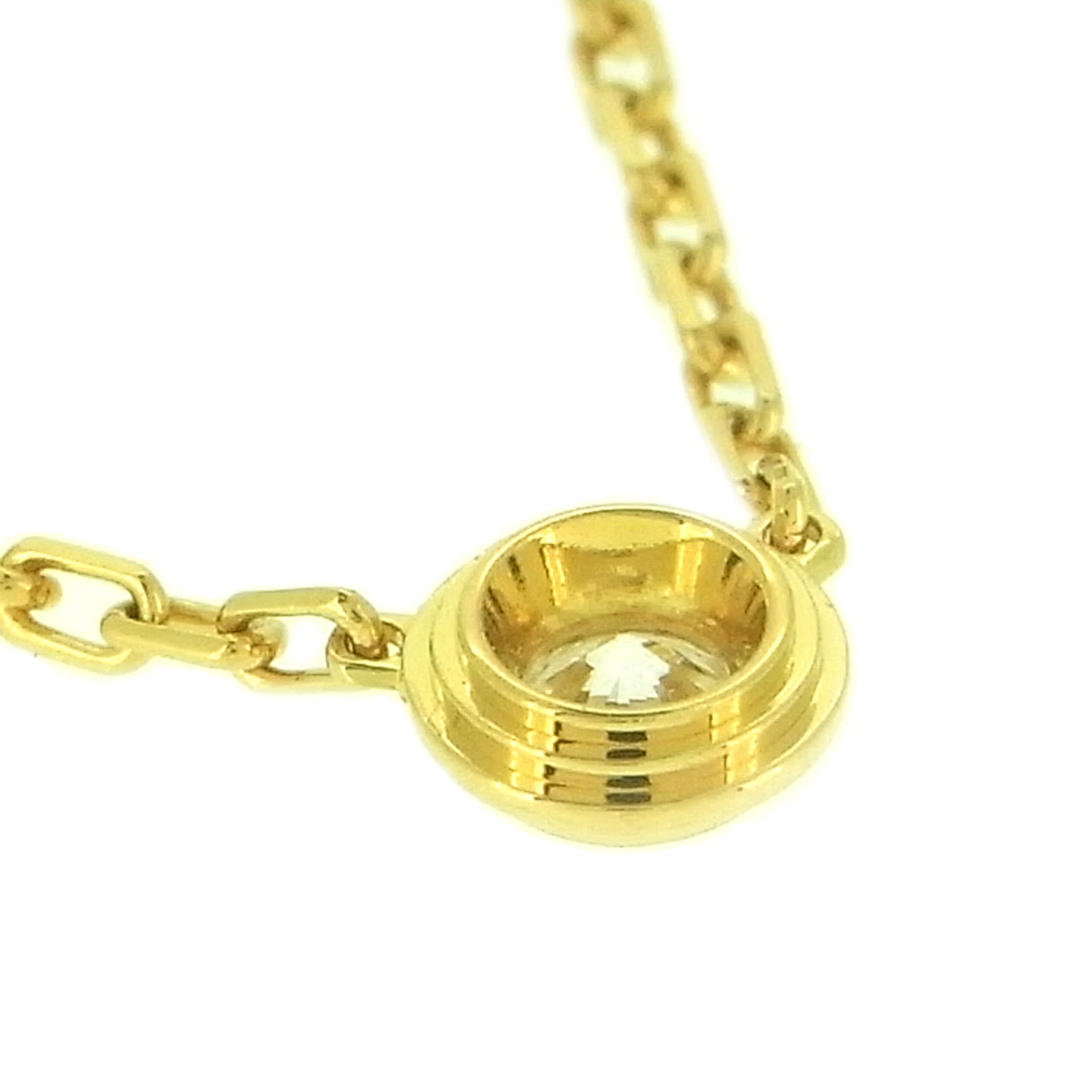 卡地亚cartier迪亚曼regier钻石吊坠750黄金x钻石女士项链dh51490