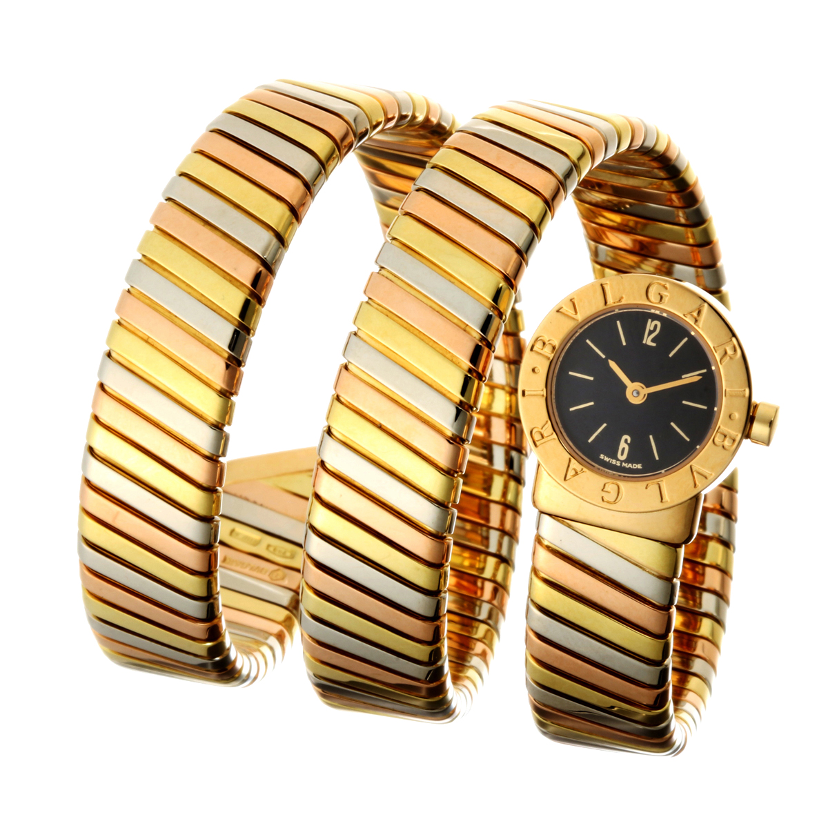 Bvlgari ブルガリ 191t トゥボガス スネーク アラビアン 750スリーカラーゴールド レディース 腕時計 Dh 中古 Aランク ー ブラモ 欲しいブランド品がすぐ見つかる ネット通販サイト