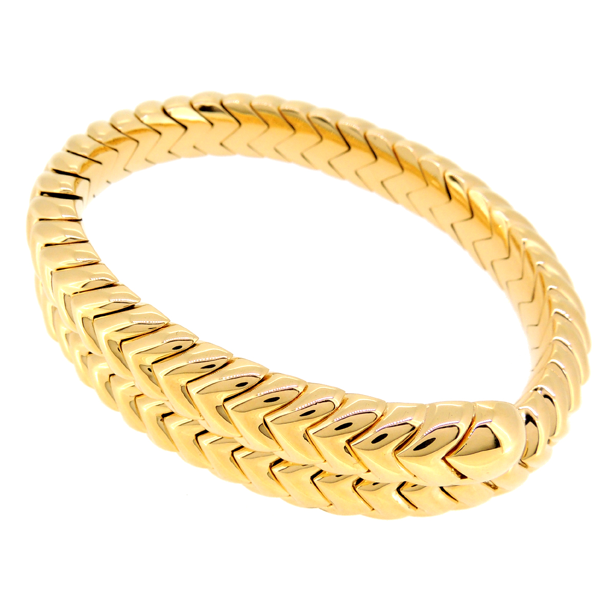 bvlgari宝格丽spiga 750黄金女士手镯dh52212 [二手] a级