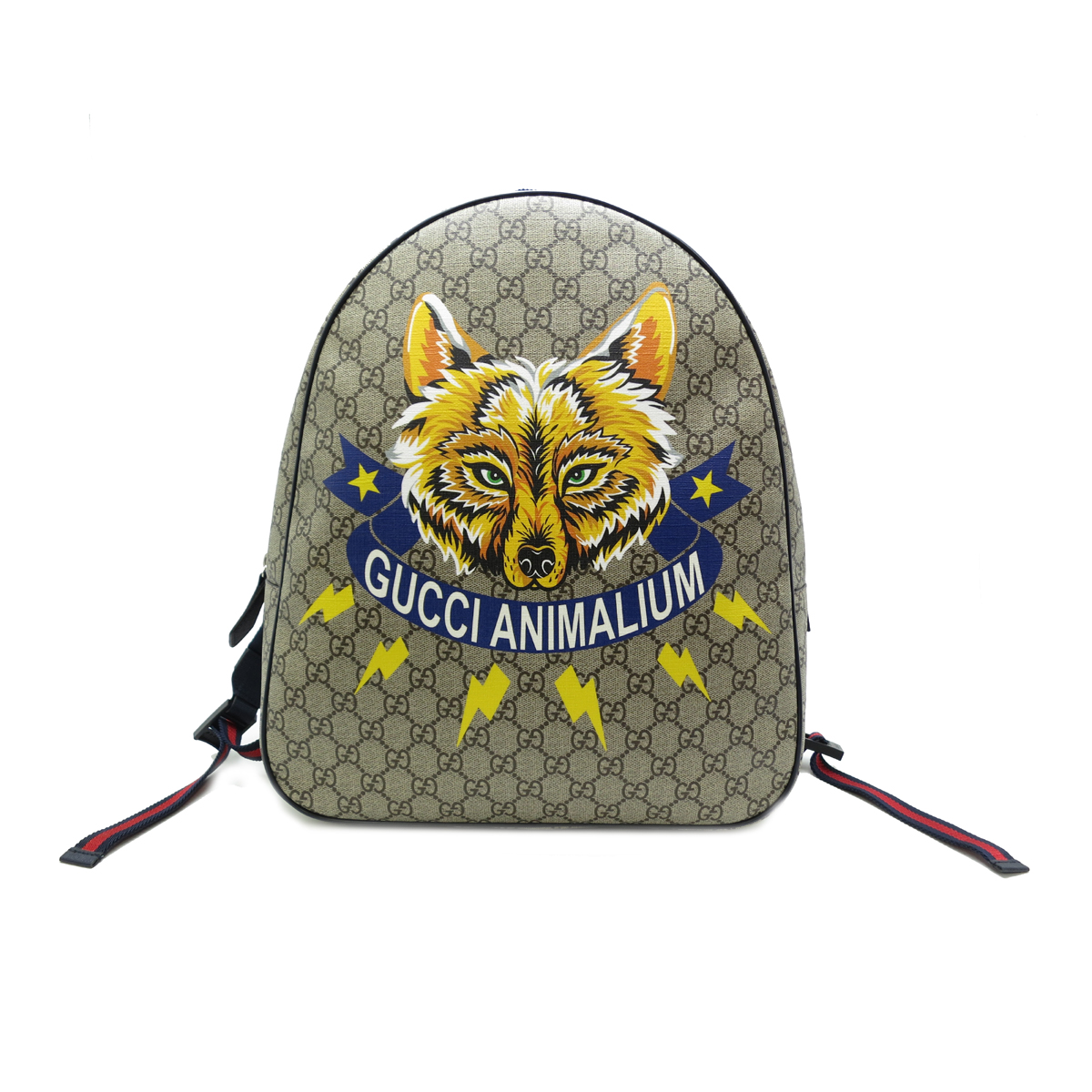 gucci gucci 433578 gg supreme animalium手提包gg supreme帆布女式