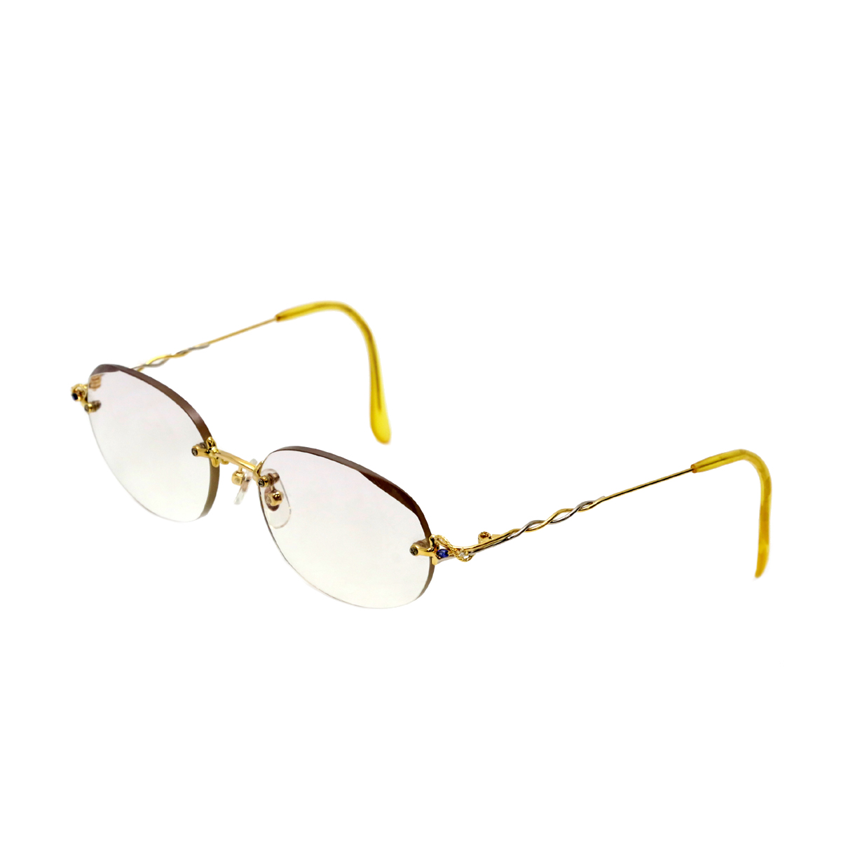 上品なスタイル Paris miki k18刻印 フレーム 眼鏡 メガネ・老眼鏡 ...