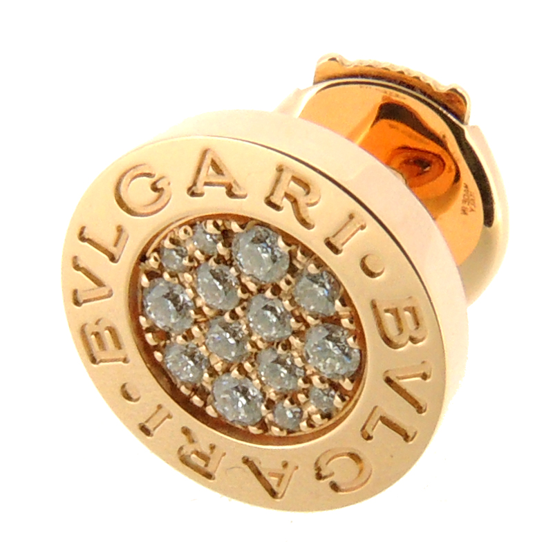 Bvlgari ブルガリ Pg ダイヤモンド 片方のみ 750ピンクゴールド レディース メンズ ピアス Dh555 中古 Aランク ー ブラモ 欲しいブランド品がすぐ見つかる ネット通販サイト
