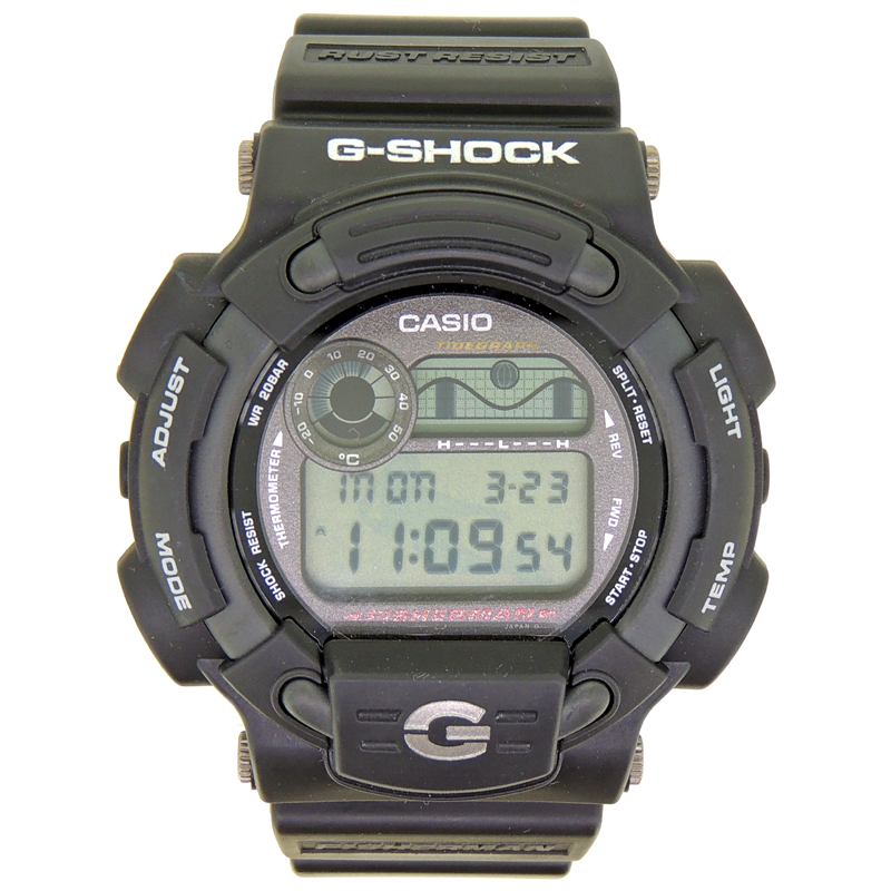 casio卡西欧dw-8600 g-shock g-shock渔夫钛x树脂石英石英男表dh56276