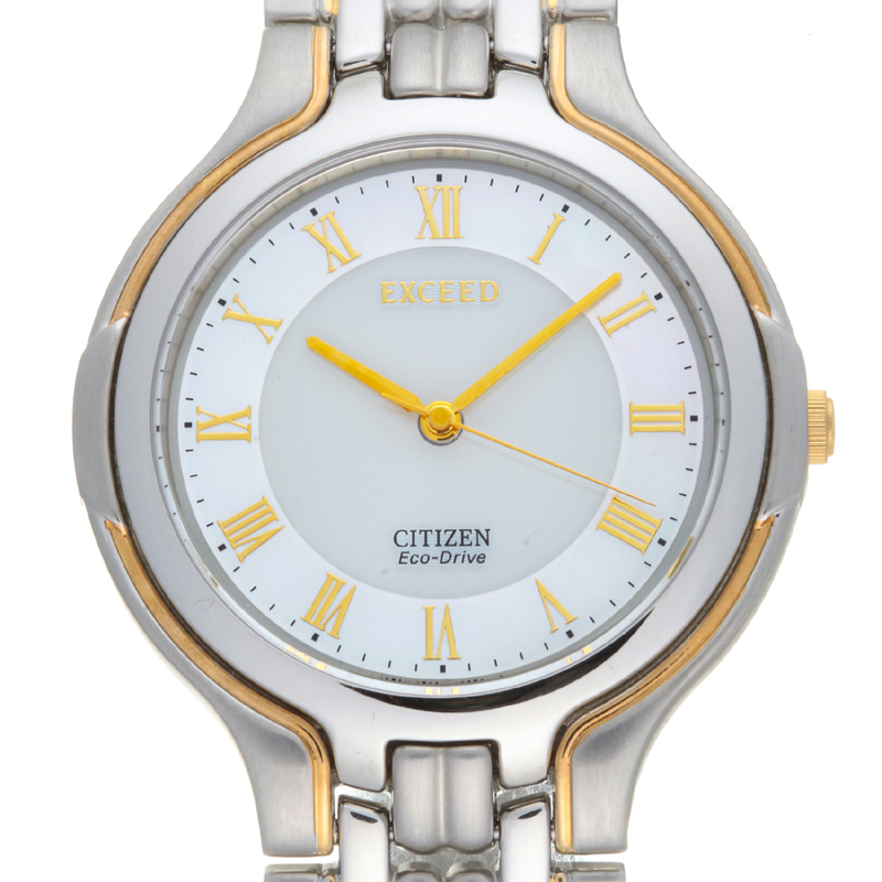 Citizen シチズン 80 H244 エクシード エコドライブ ステンレススチール メンズ 腕時計 Dh 中古 Aランク ー ブラモ 欲しいブランド品がすぐ見つかる ネット通販サイト