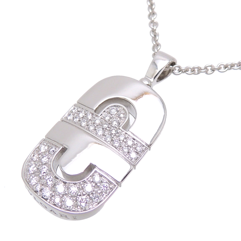 ブランド買蔵 レディース メンズ ブルガリ パレンテシス ネックレス ダイヤモンド Ywrp011 Dh Bvlgari Aランク 750ホワイトゴールド 750wg 特売商品 Qualitastelecom Com