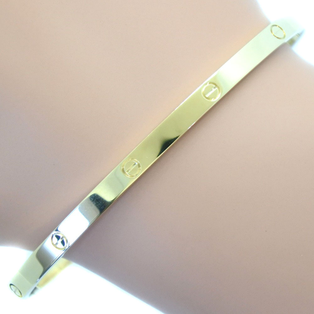 Cartier カルティエ ラブブレスsm K18イエローゴールド メンズ ブレスレット 中古 Saランク ー ブラモ 欲しいブランド品がすぐ見つかる ネット通販サイト