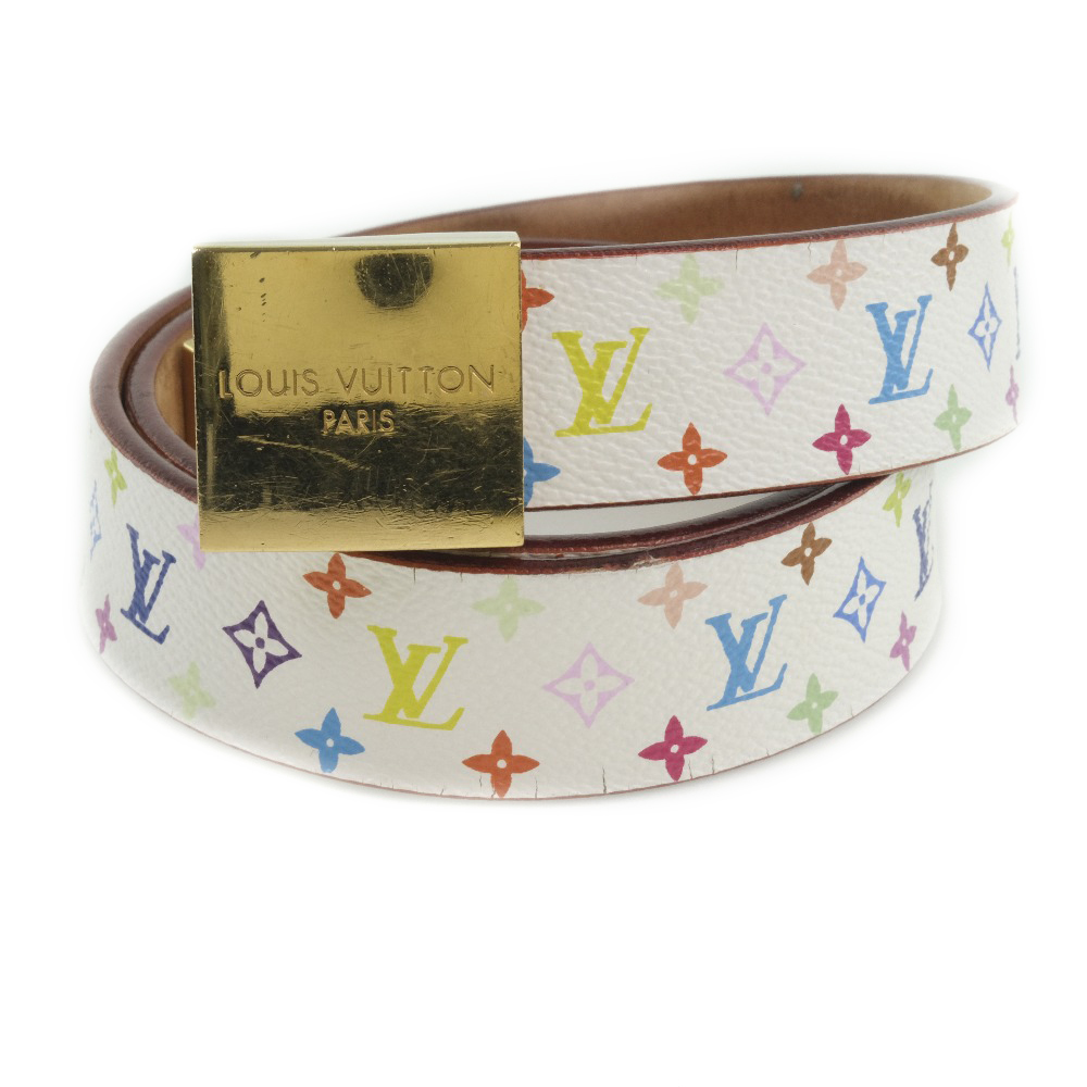 mærke Link matchmaker LOUIS VUITTON Monogram Multicolor Bron White Ladies Belt [Used] ー The best  place to buy Brand Bags Watches Jewelry, Bramo!