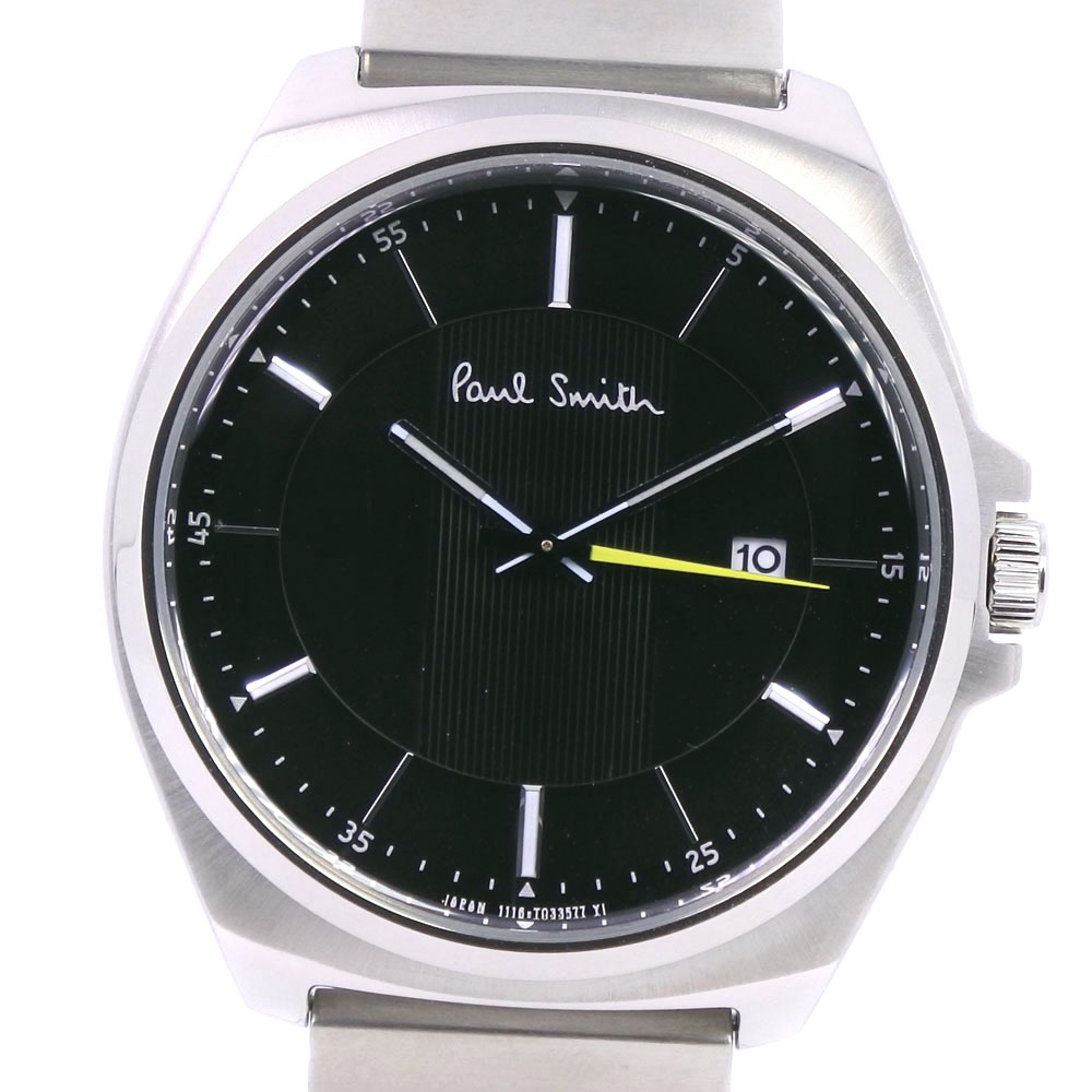 Paul Smith ポール スミス 1116 T0640 ステンレススチール クオーツ アナログ表示 メンズ 黒文字盤 腕時計 中古 Aランク ー ブラモ 欲しいブランド品がすぐ見つかる ネット通販サイト