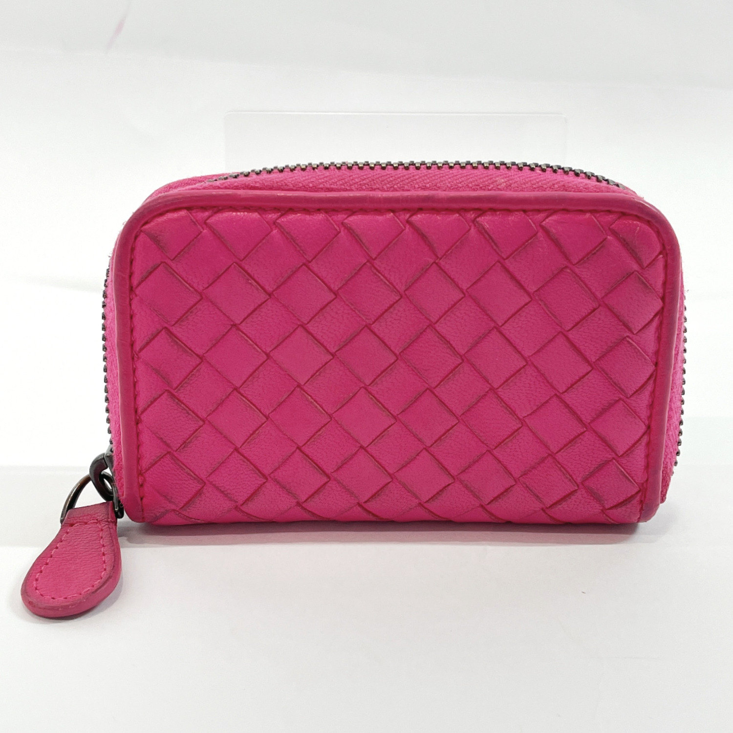 Bottegaveneta ボッテガヴェネタ コインケース イントレチャート レザー ピンク 中古 レディース ー ブラモ 欲しいブランド品がすぐ見つかる ネット通販サイト