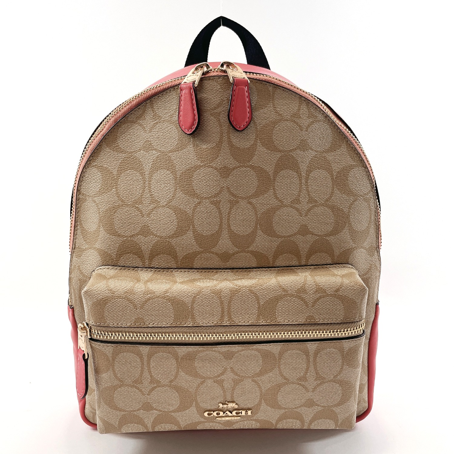 ピンク COACH ピンク シグネチャー mOPtT-m10645060461 ミニリュック