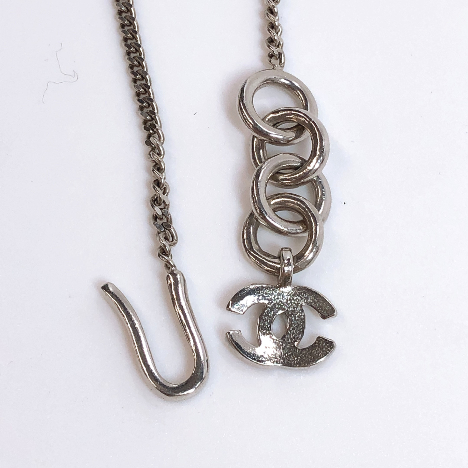 CHANEL CHANEL Coco Mark Rhinestone Four Leaf Clover