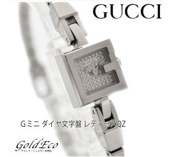 GUCCI 【Gucci】 G Mini Diamond Dial Women&#39;s Watch 【Pre-owned】 YA102504 Quartz Stainless / Diamond Silver
