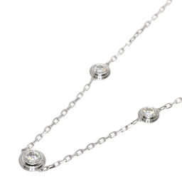 Cartier Diaman Leger 3P Diamond Necklace Ladies