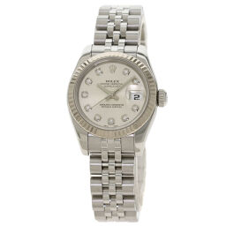 Rolex 179174G Datejust 10P Diamond Watch Overhauled Ladies