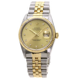 Rolex 16233G Datejust 10P Diamond Watch Men&#39;s