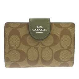 Coach C0082 Signature Bi-Fold Wallet (with coin purse) Ladies