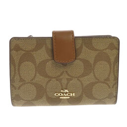 COACH F54023 Signature Two-folded wallet (with coin purse) Ladies