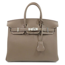 Hermes Birkin 25 Silver Hardware Etope Etupe Handbag Ladies