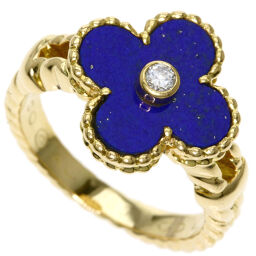 Van Cleef & Arpels Vintage Alhambra Lapis Lazuli Diamond Rings / Rings Ladies