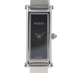 GUCCI Gucci 1500L Stainless Steel Quartz Ladies Black Dial Watch [Used] A Rank