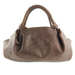 LOEWE Loewe Nappa Aire Lambskin Bronze Women's Handbag [Used]